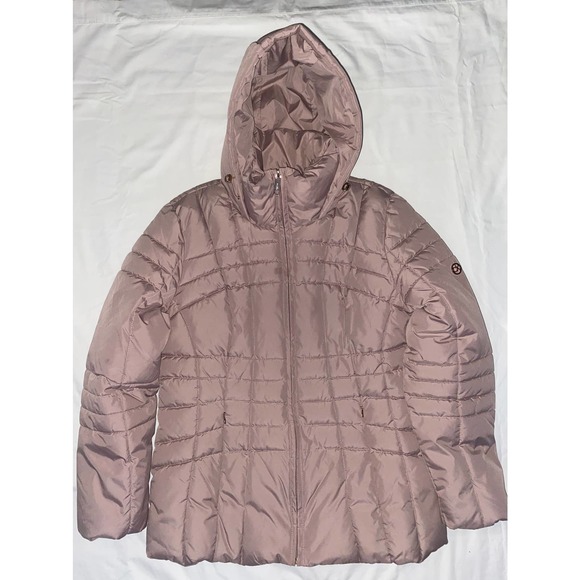 Womans NWT Beige/Tan quilted Calvin Klein Winter Coat sz large